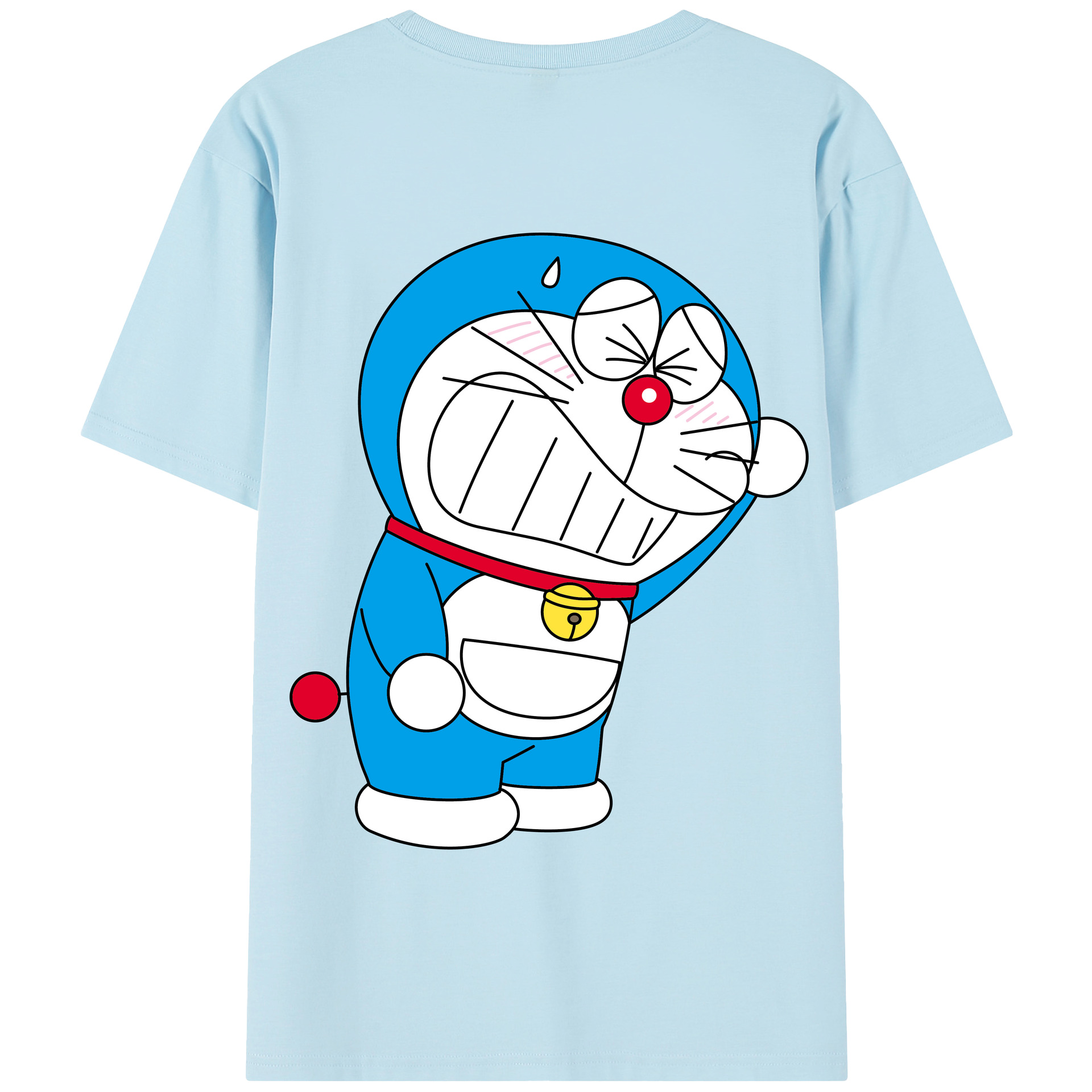 （画像用） ドラえもん Doraemon 綿100％半袖Tシャツ（背面プリント）